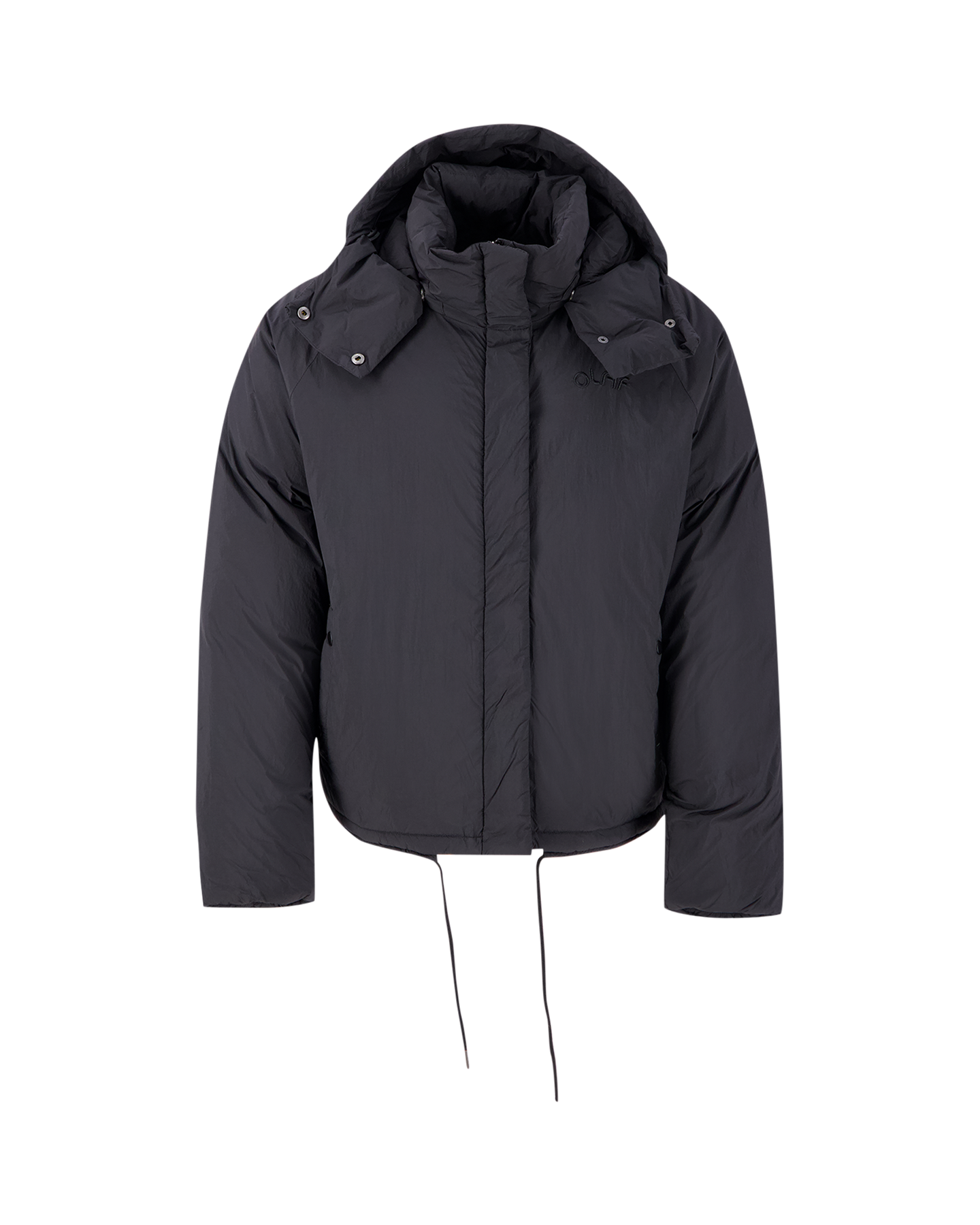 OLAF Hooded Puffer Jacket ZWART 3