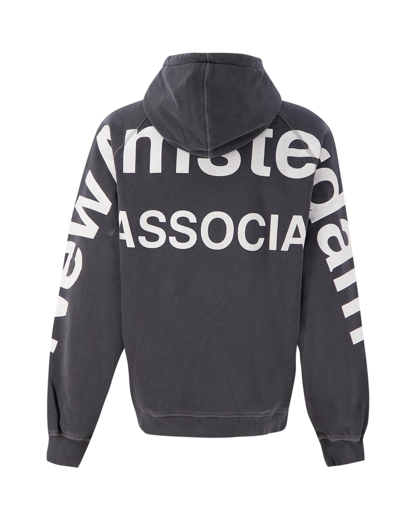 New Amsterdam Surf Association Logo Line Hoodie Anthracite GRIJS 2