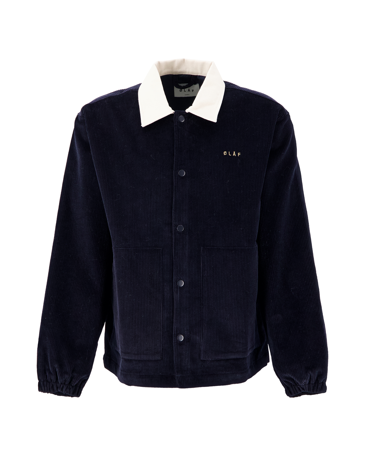 OLAF Corduroy Coach Jacket BLAUW 1