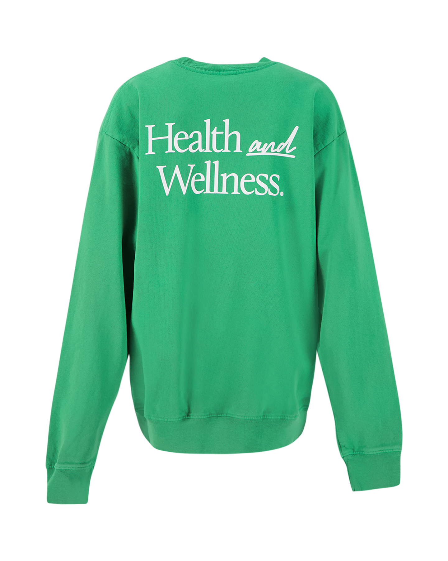 Sporty & Rich New Health & Wellness Crewneck Verde/White GROEN 1