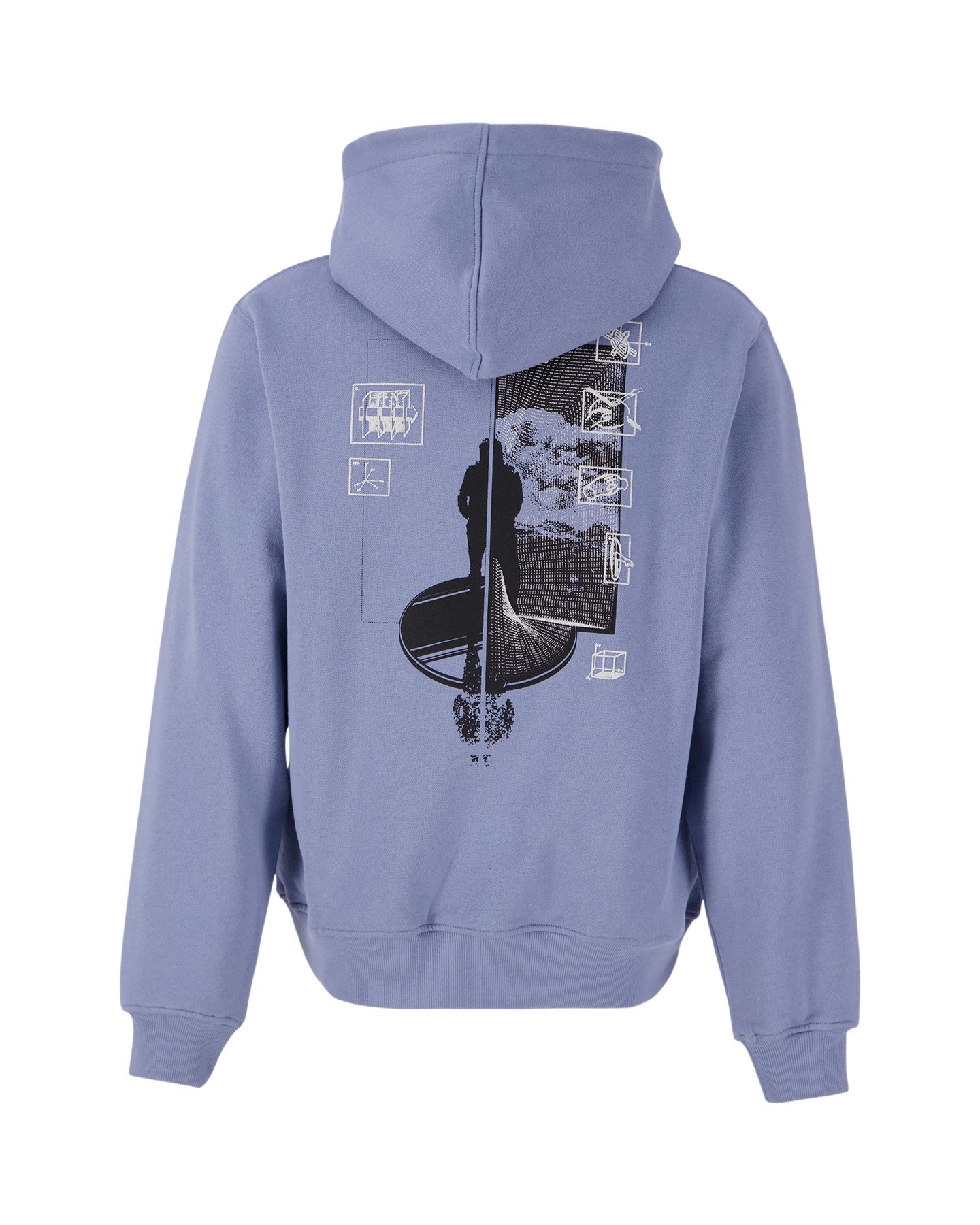 Daily Paper Mirror Hoodie BLAUW 1