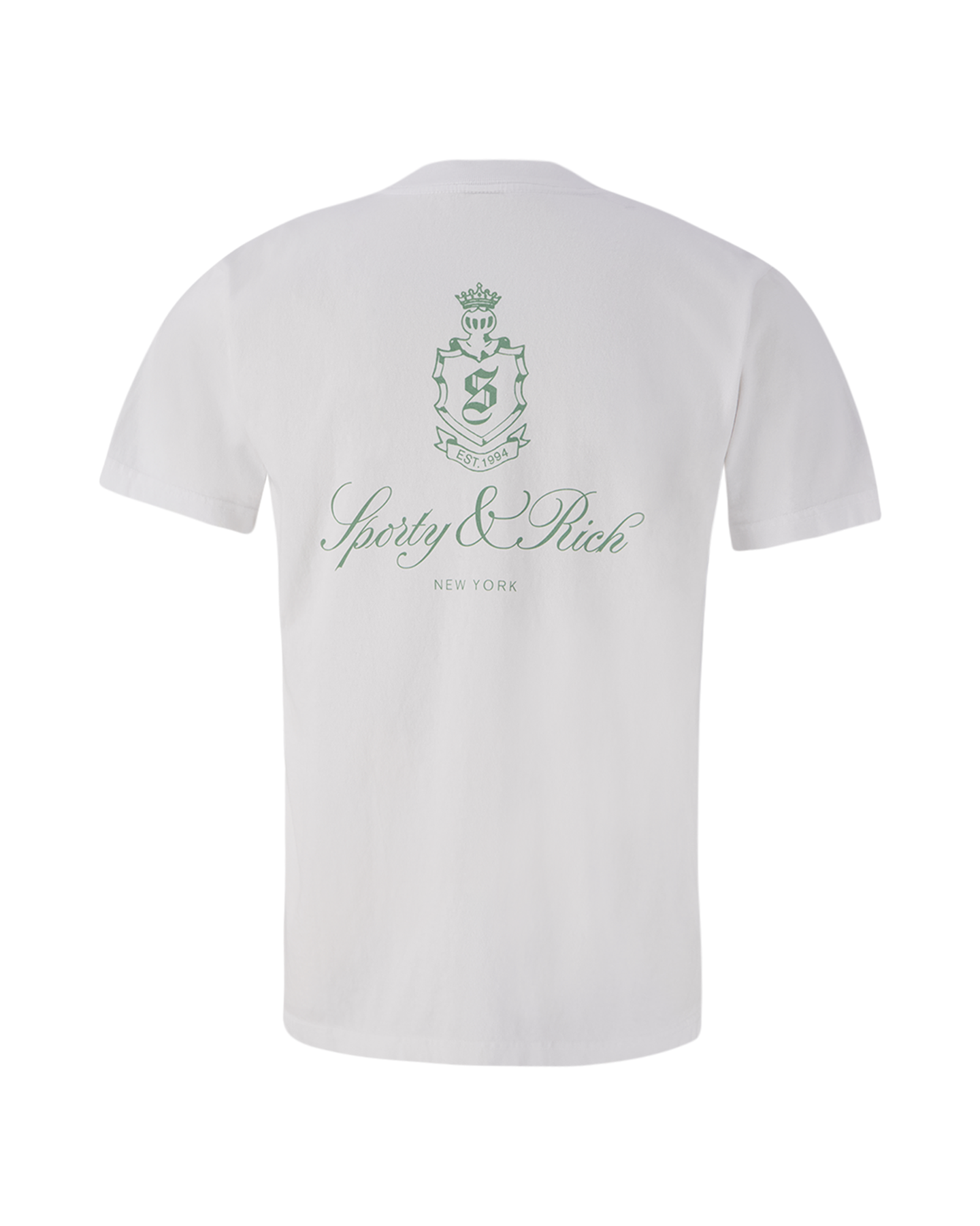 Sporty & Rich Vendome T-Shirt White/Sage WIT 1