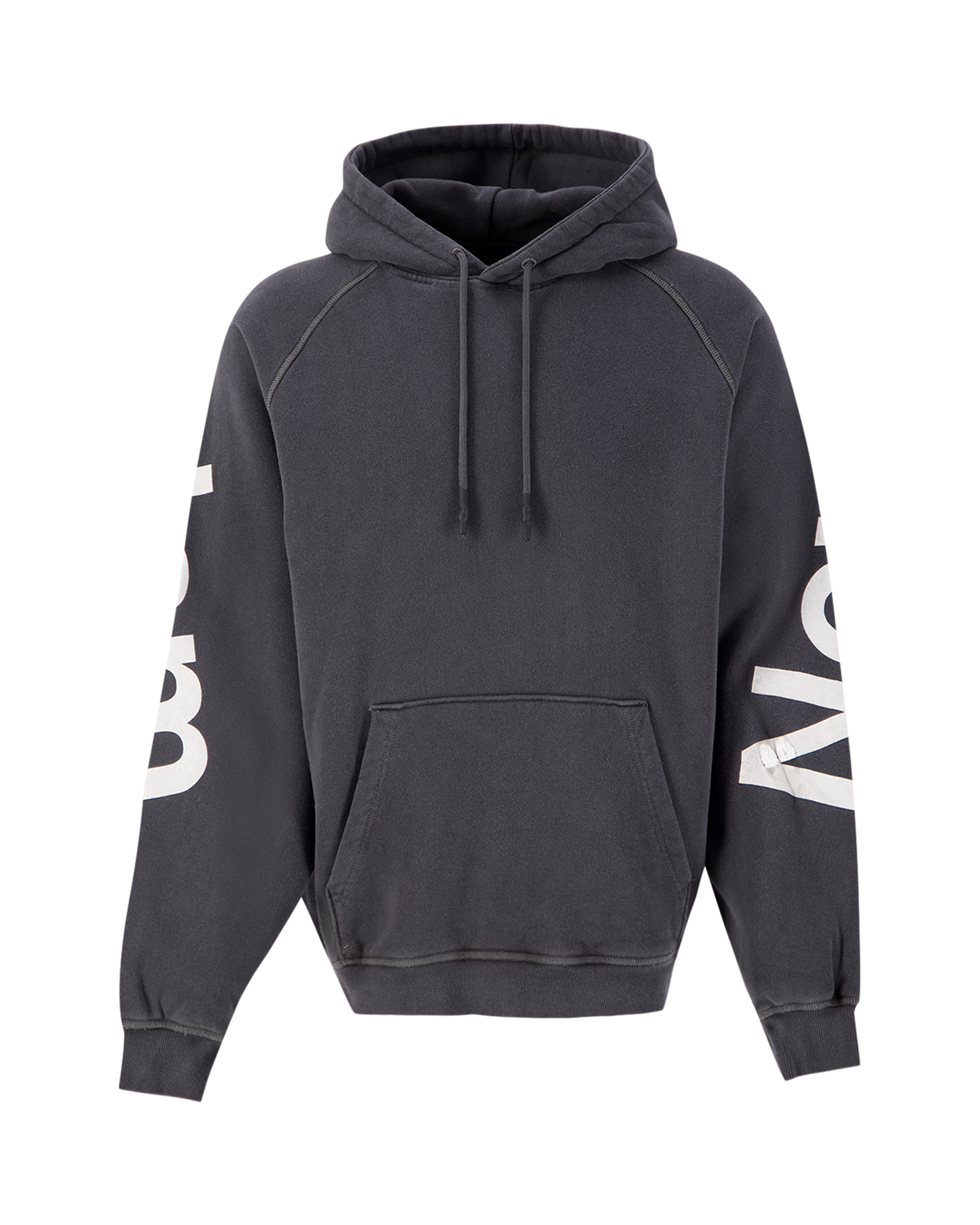 New Amsterdam Surf Association Logo Line Hoodie Anthracite GRIJS 1