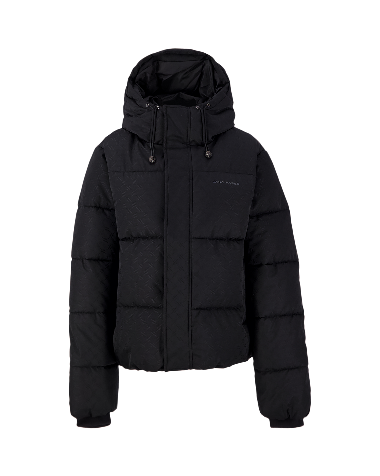 Daily Paper Monogram Puffer Jacket ZWART 1