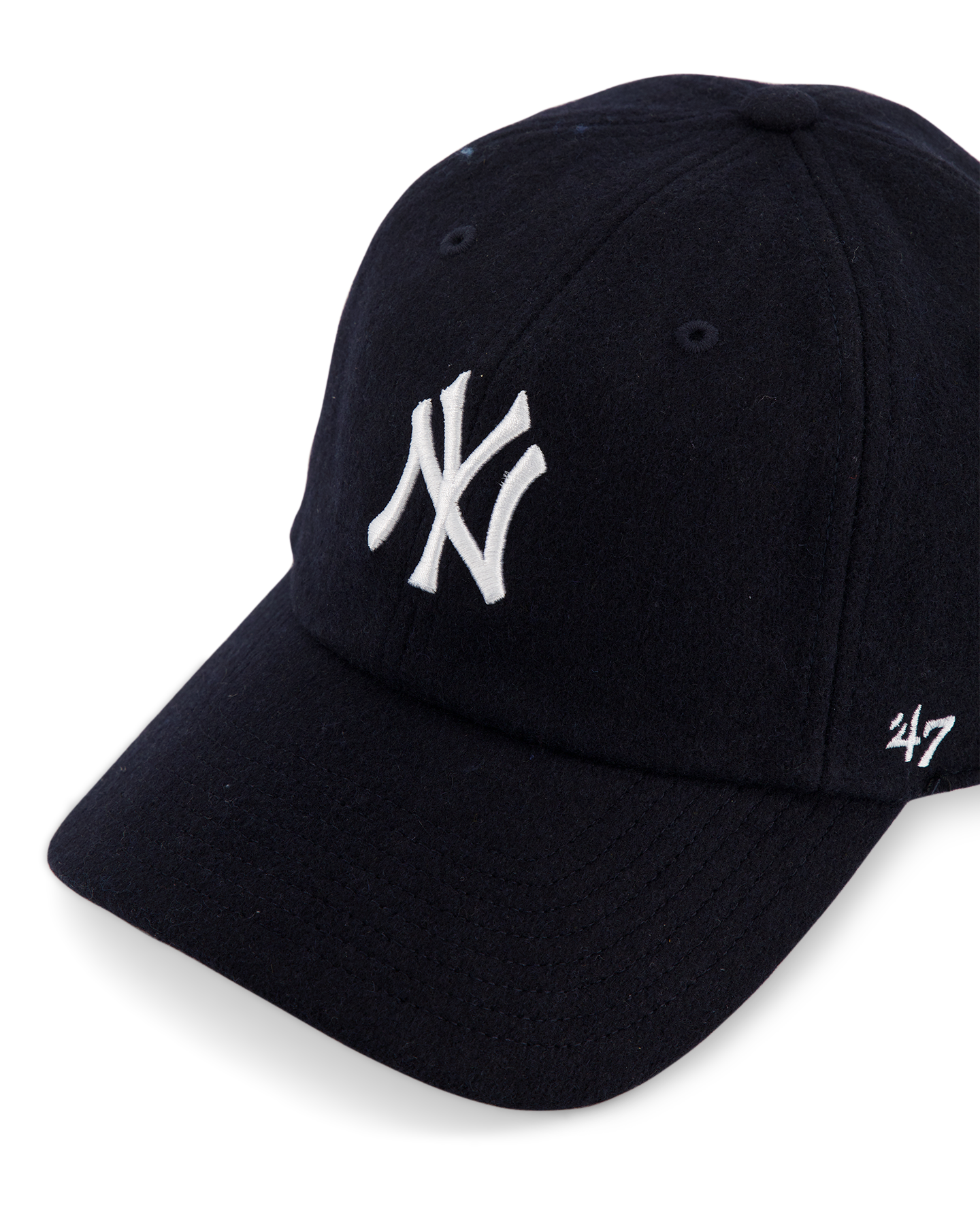 Sporty & Rich Yankees Serif Wool Hat DONKERBLAUW 3