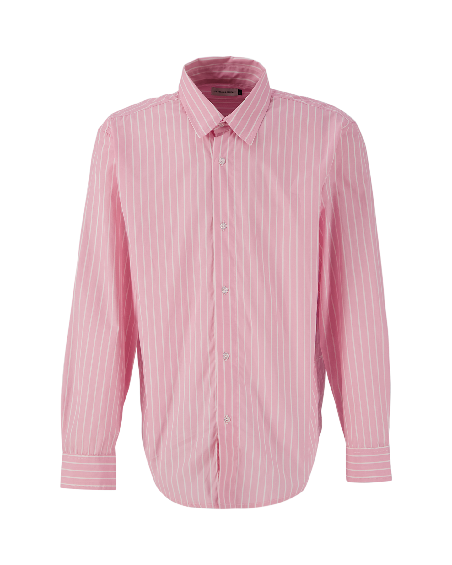 POP Trading Company Logo Striped Shirt ROSE 2