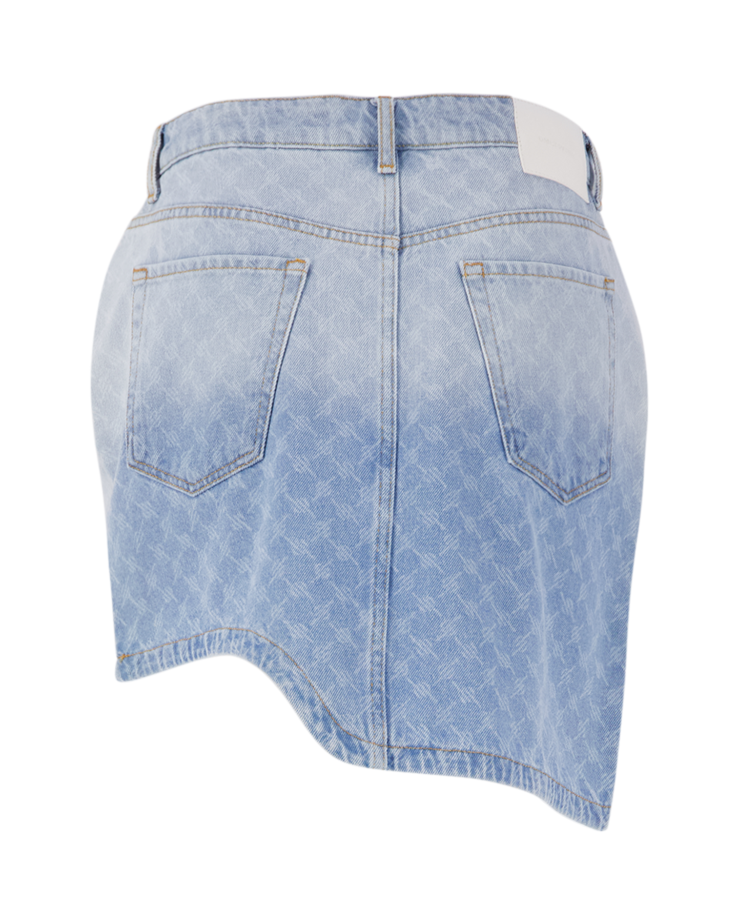 Daily Paper Zella Monogram Denim Skirt BLAUW 2