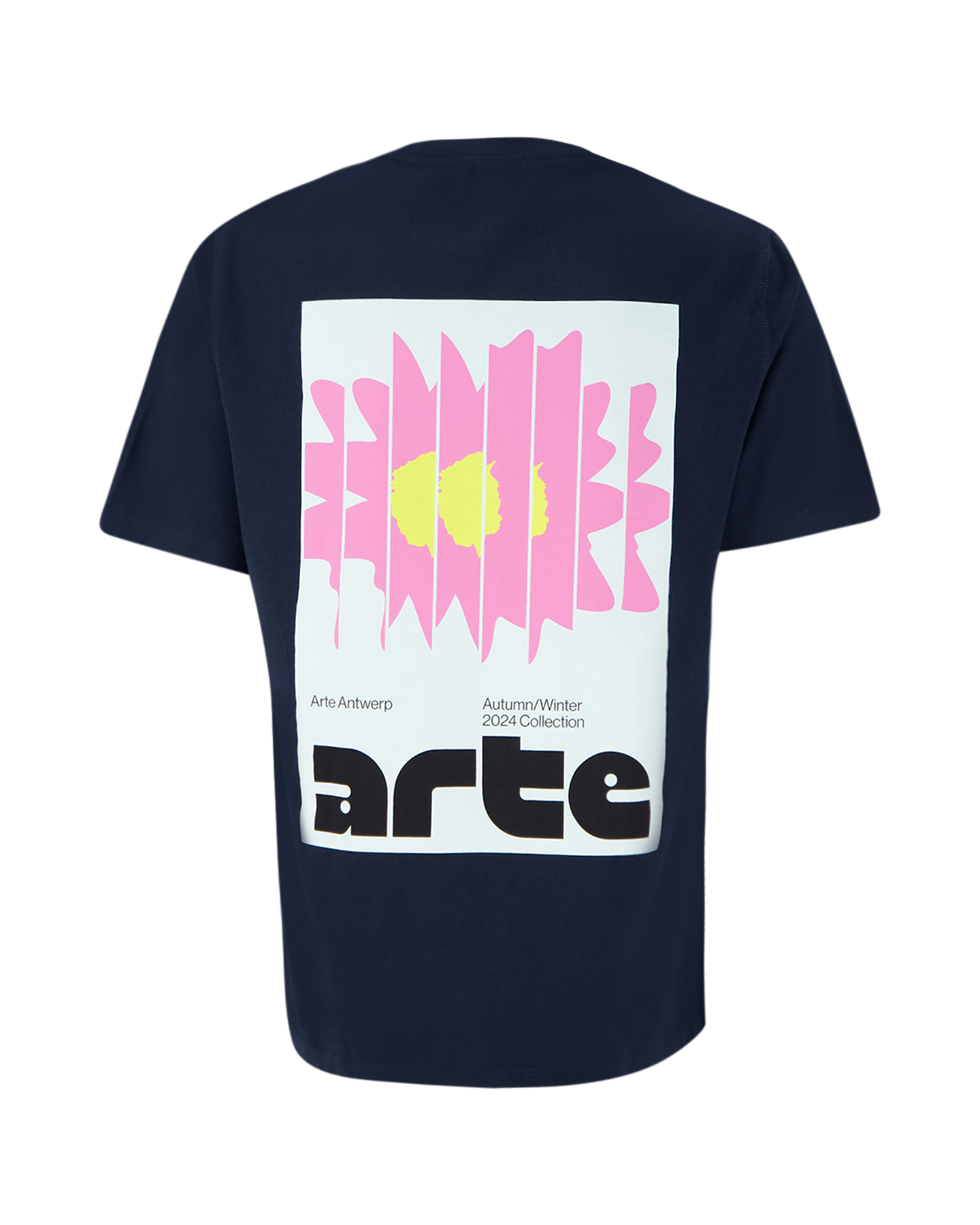 Arte Antwerp Arte Back Square Print T'Shirt BLAUW 1