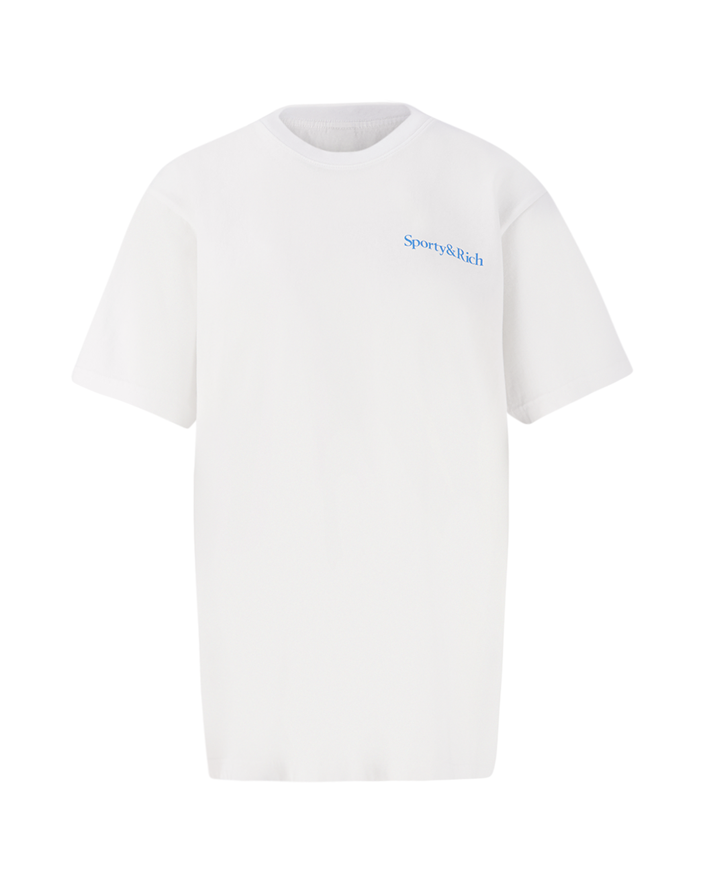 Sporty & Rich New Health & Wellness T-Shirt White/Malibu Blue WIT 2