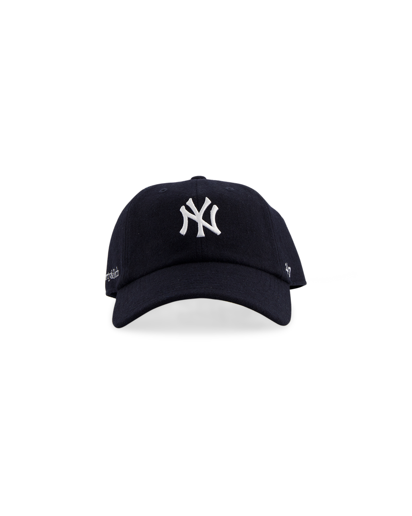 Sporty & Rich Yankees Serif Wool Hat DONKERBLAUW 2