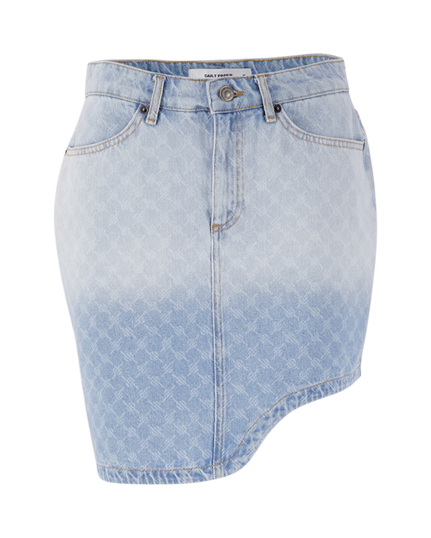 Daily Paper Zella Monogram Denim Skirt BLAUW 1