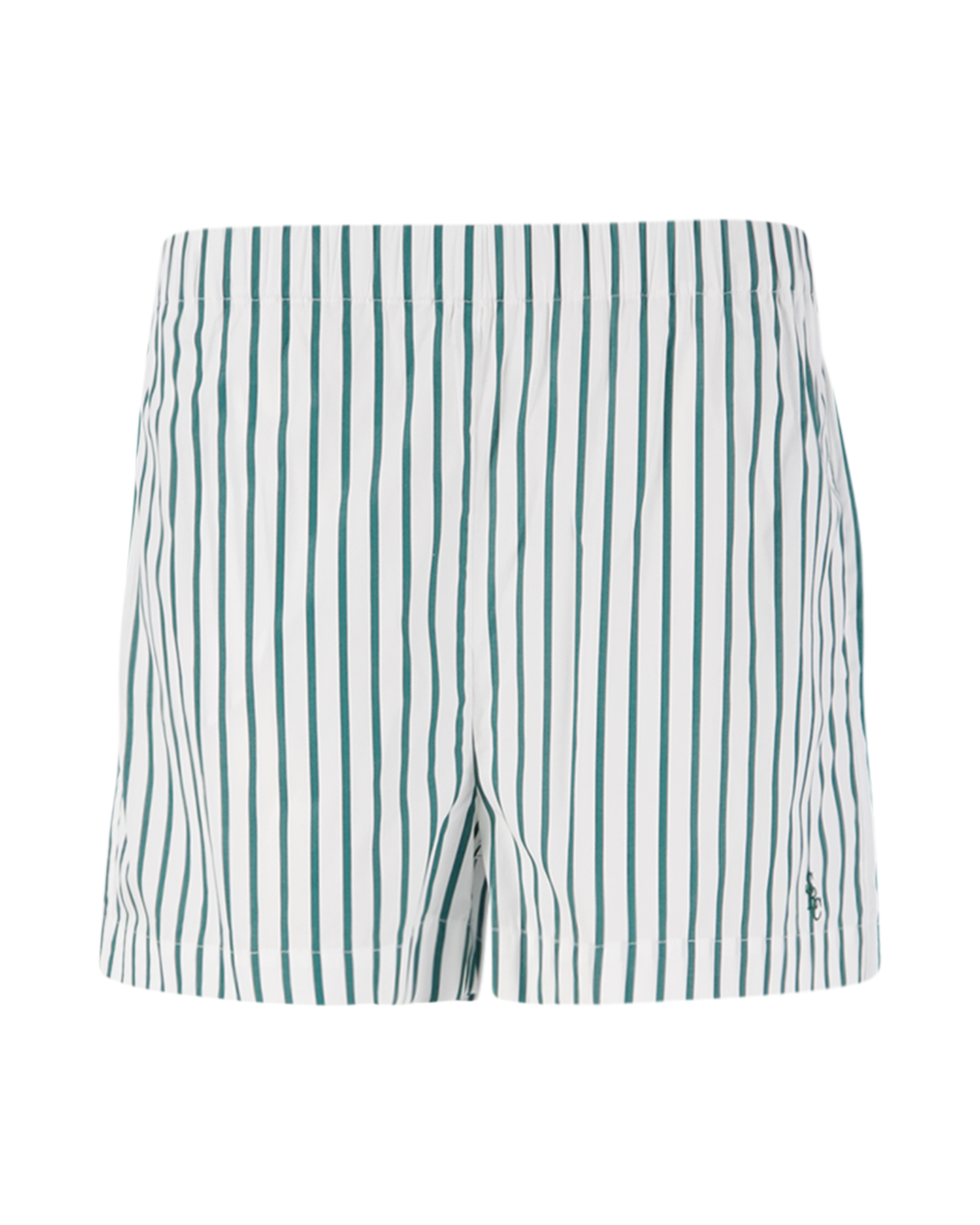 Sporty & Rich Src Poplin Shorts Verde/White Large Stripe/Verde GROEN 1