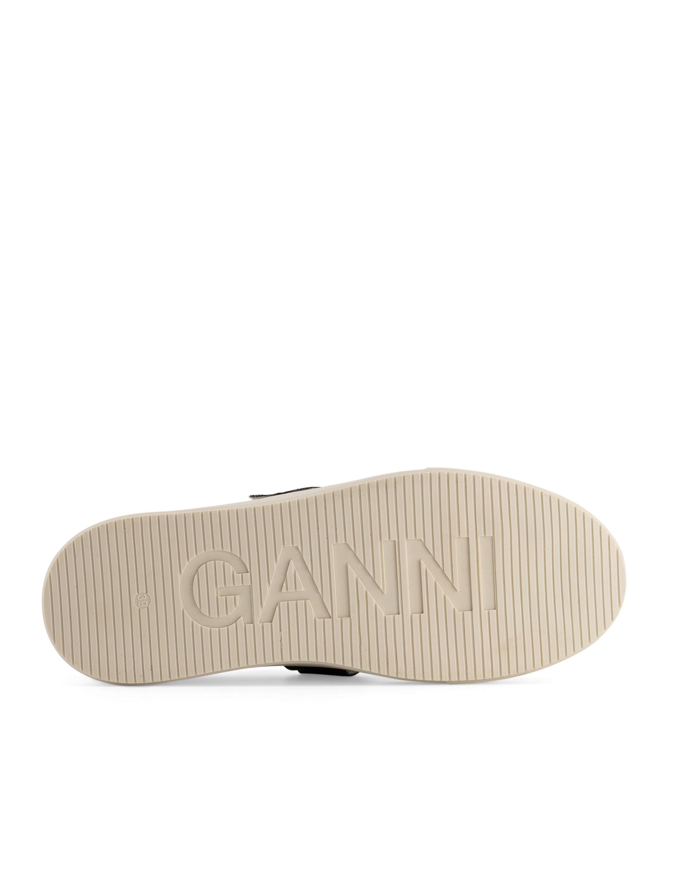 Ganni Sporty Mix Cupsole Low Top Velcro Sneaker T WIT 6