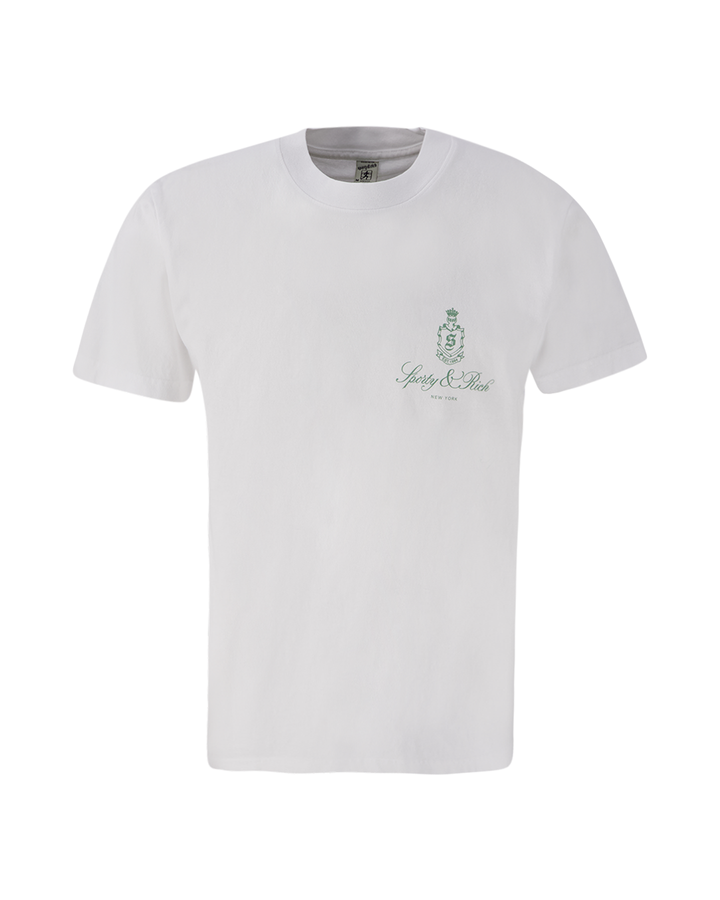 Sporty & Rich Vendome T-Shirt White/Sage WIT 2