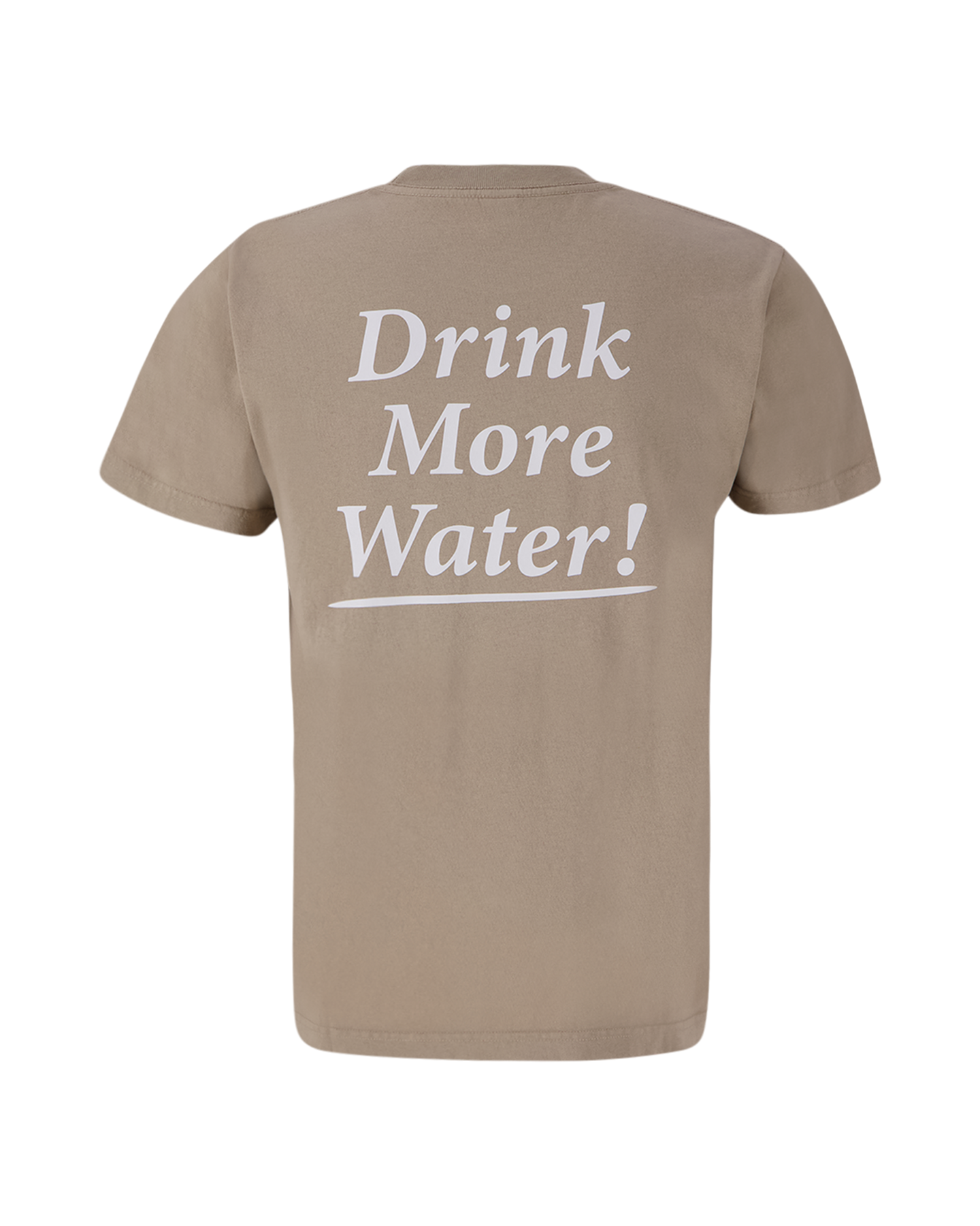 Sporty & Rich Drink More Water T-Shirt Elephant/White TAUPE 1