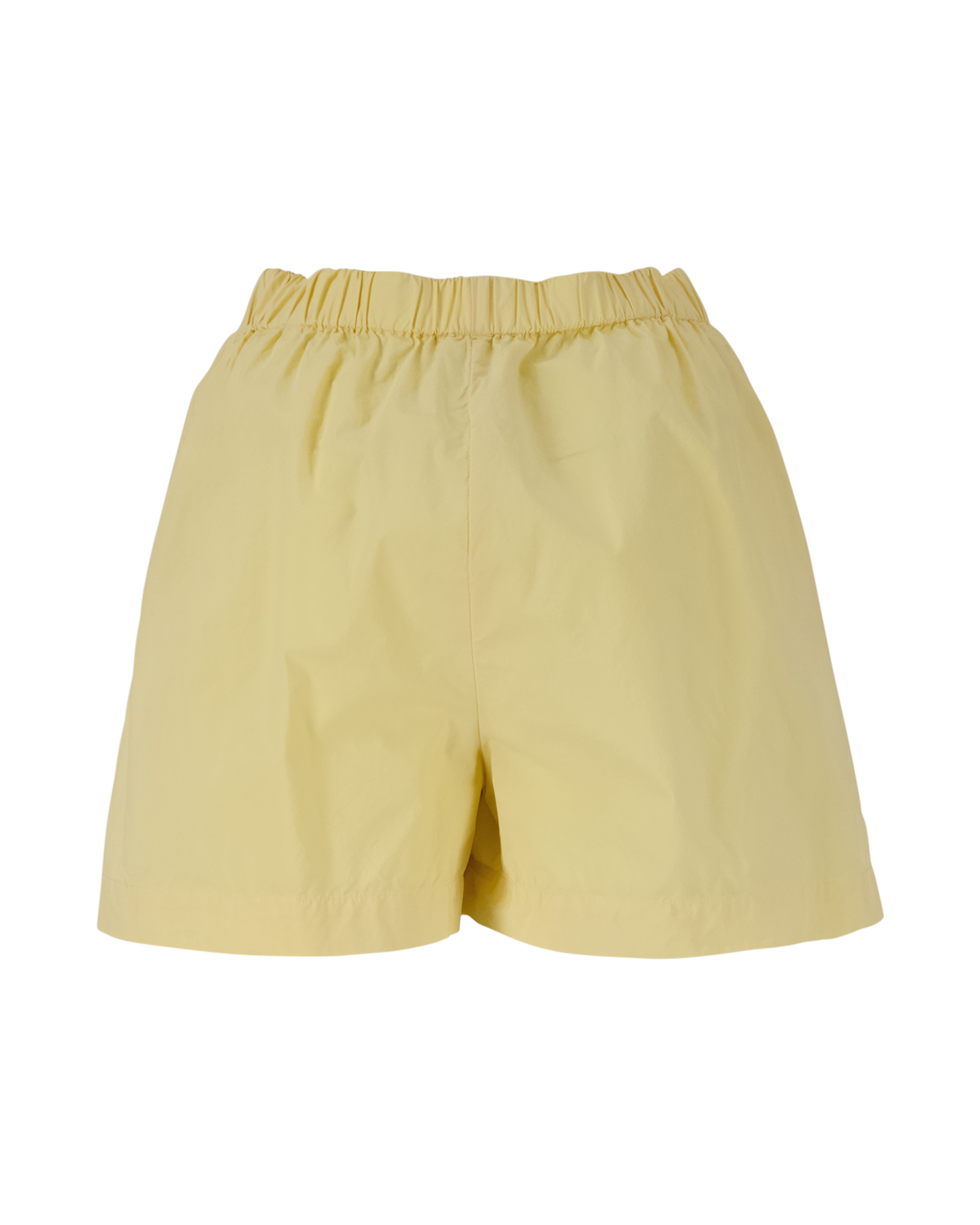 Sporty & Rich Src Embroidered Poplin Shorts Almond/White GEEL 2