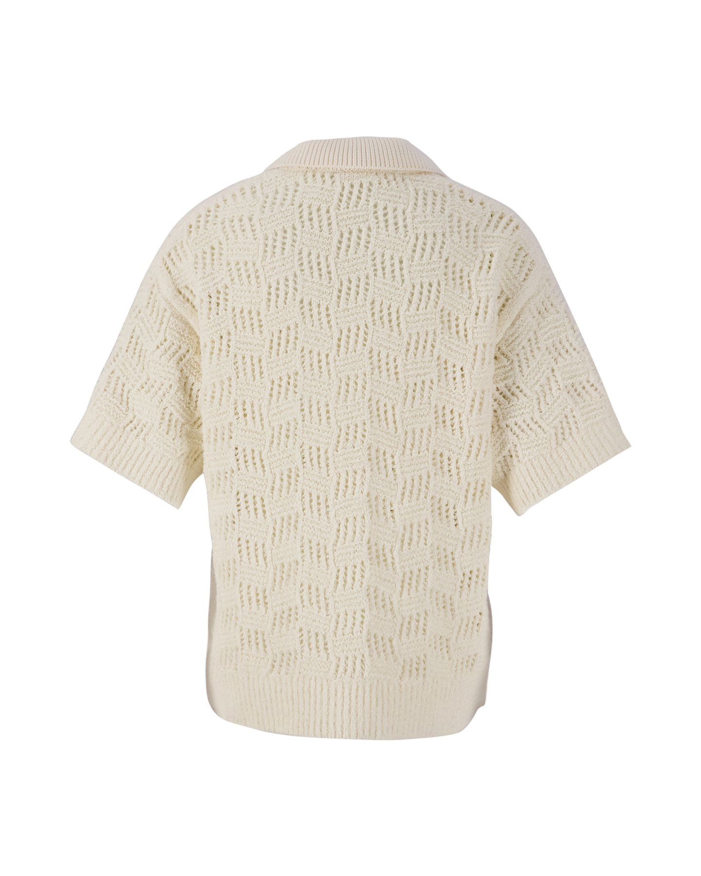 Olaf Hussein Wmn Check Knitted Polo OFFWHITE 2