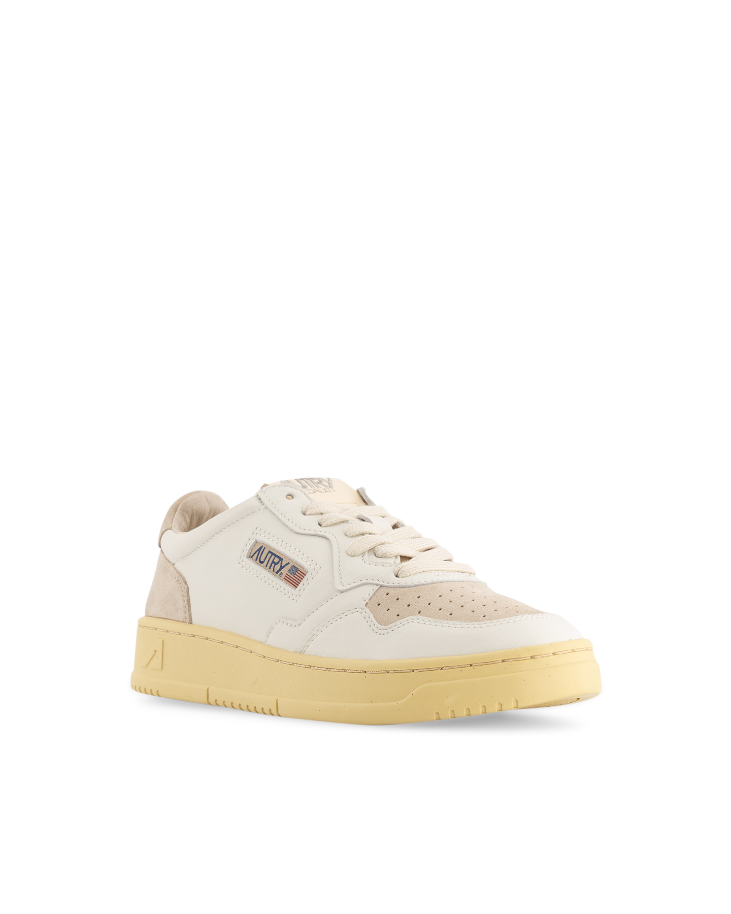 Autry Action Autry 01 Low Wom Suede/Leat Wht/Sand White 2