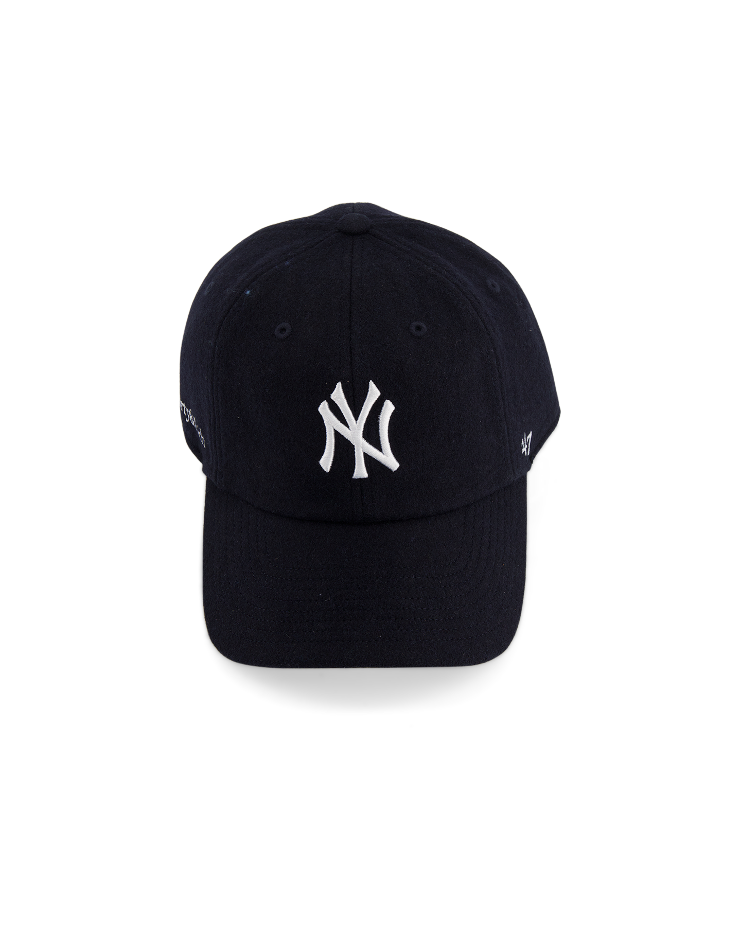 Sporty & Rich Yankees Serif Wool Hat DONKERBLAUW 1