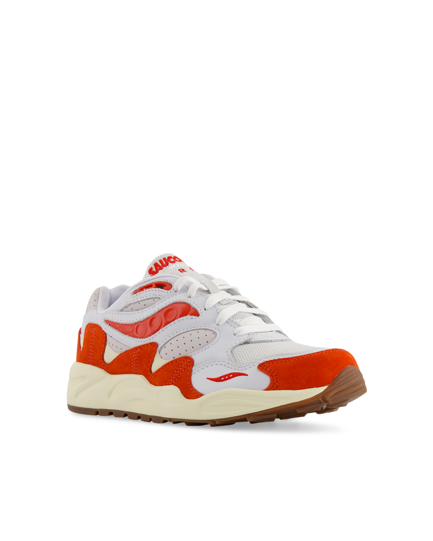 Saucony Grid Shadow 2 - White/Red ROOD 2