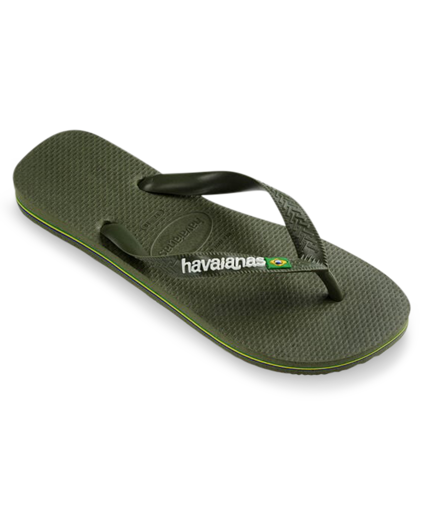 Havaianas Brasil Logo DONKERGROEN 3