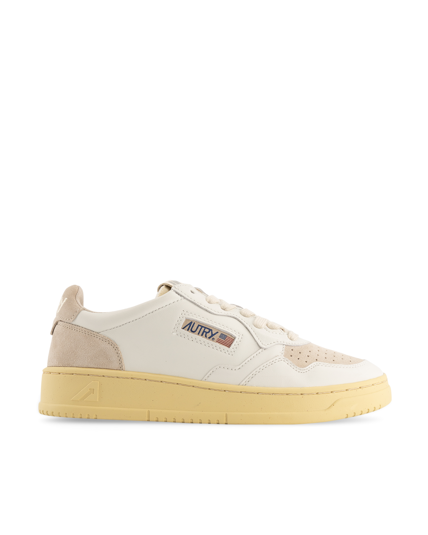 Autry Action Autry 01 Low Wom Suede/Leat Wht/Sand White 1