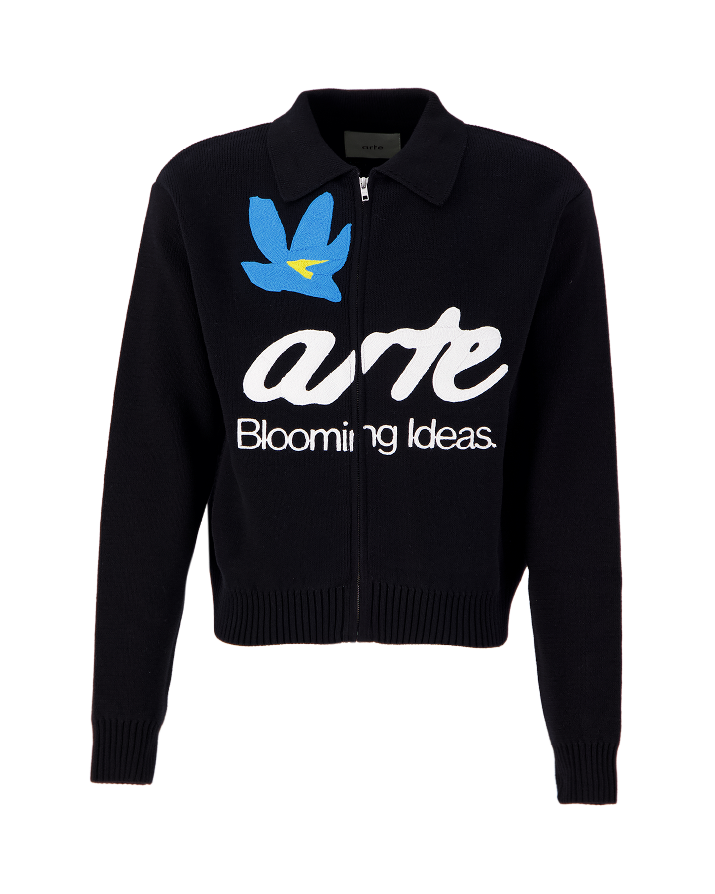 Arte Antwerp Arte Blooming Ideas Cardigan ZWART 1