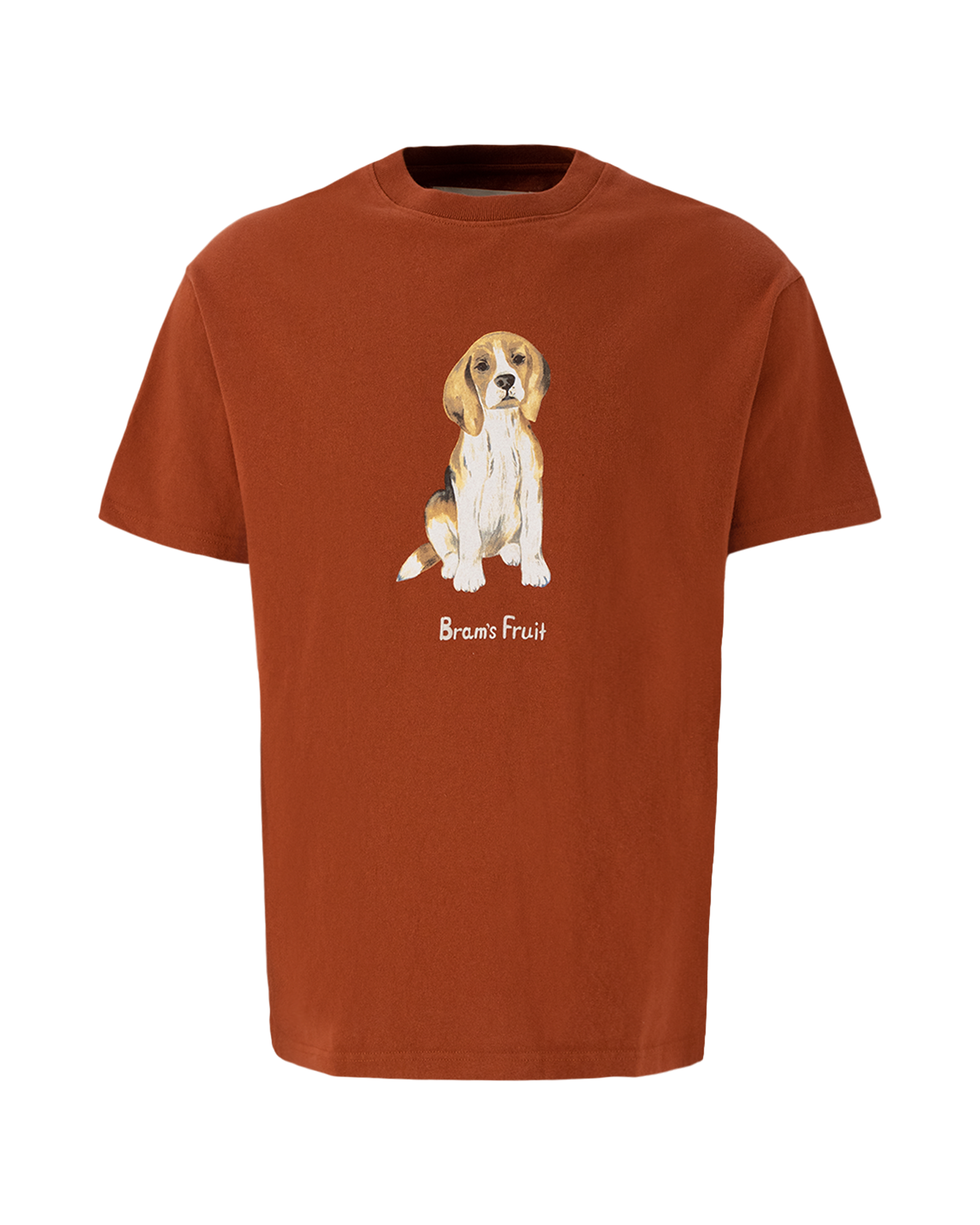 Brams Fruit Beagle Aquarel T-Shirt BORDEAUX 1