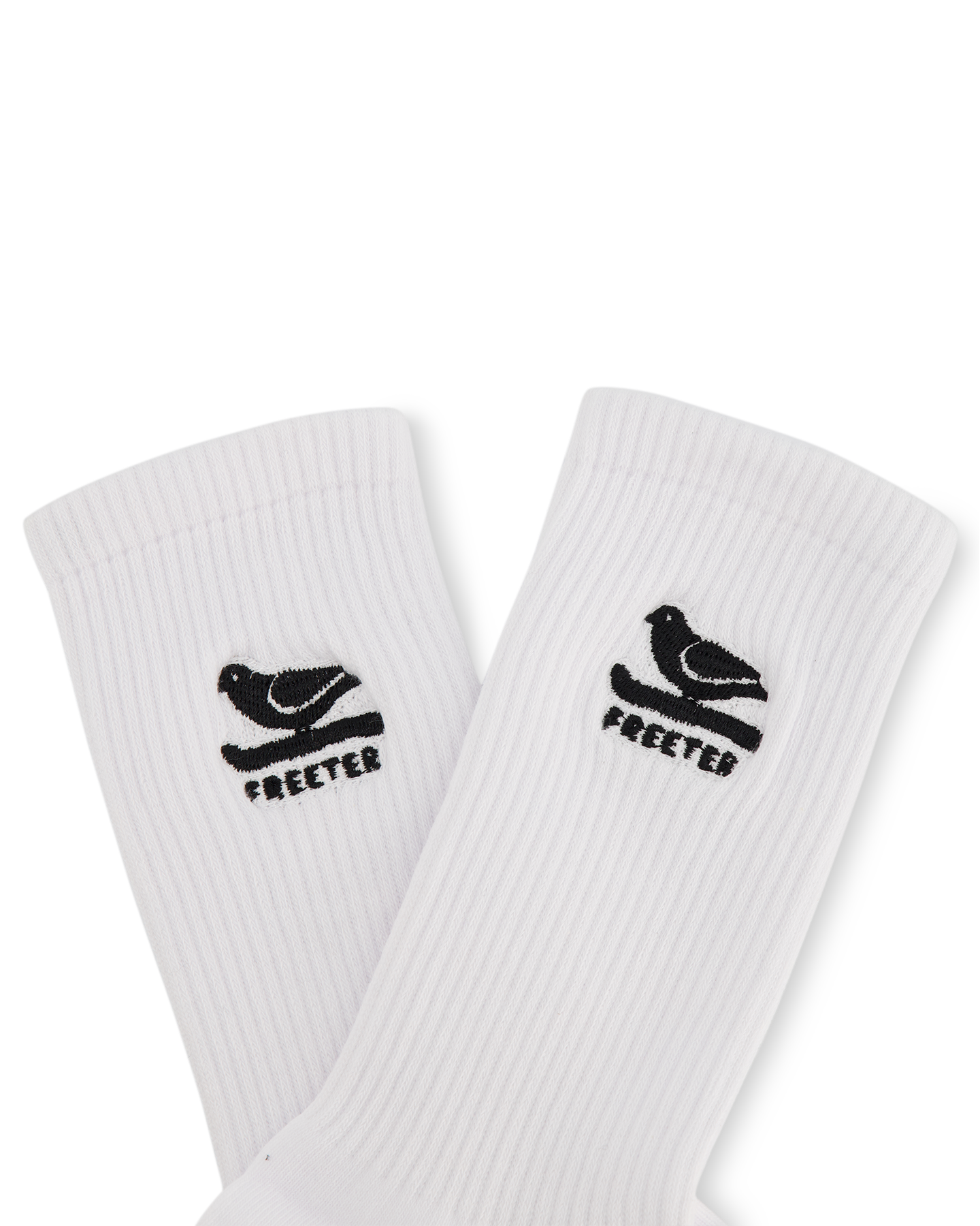 Freeter Logo Socks WIT 3