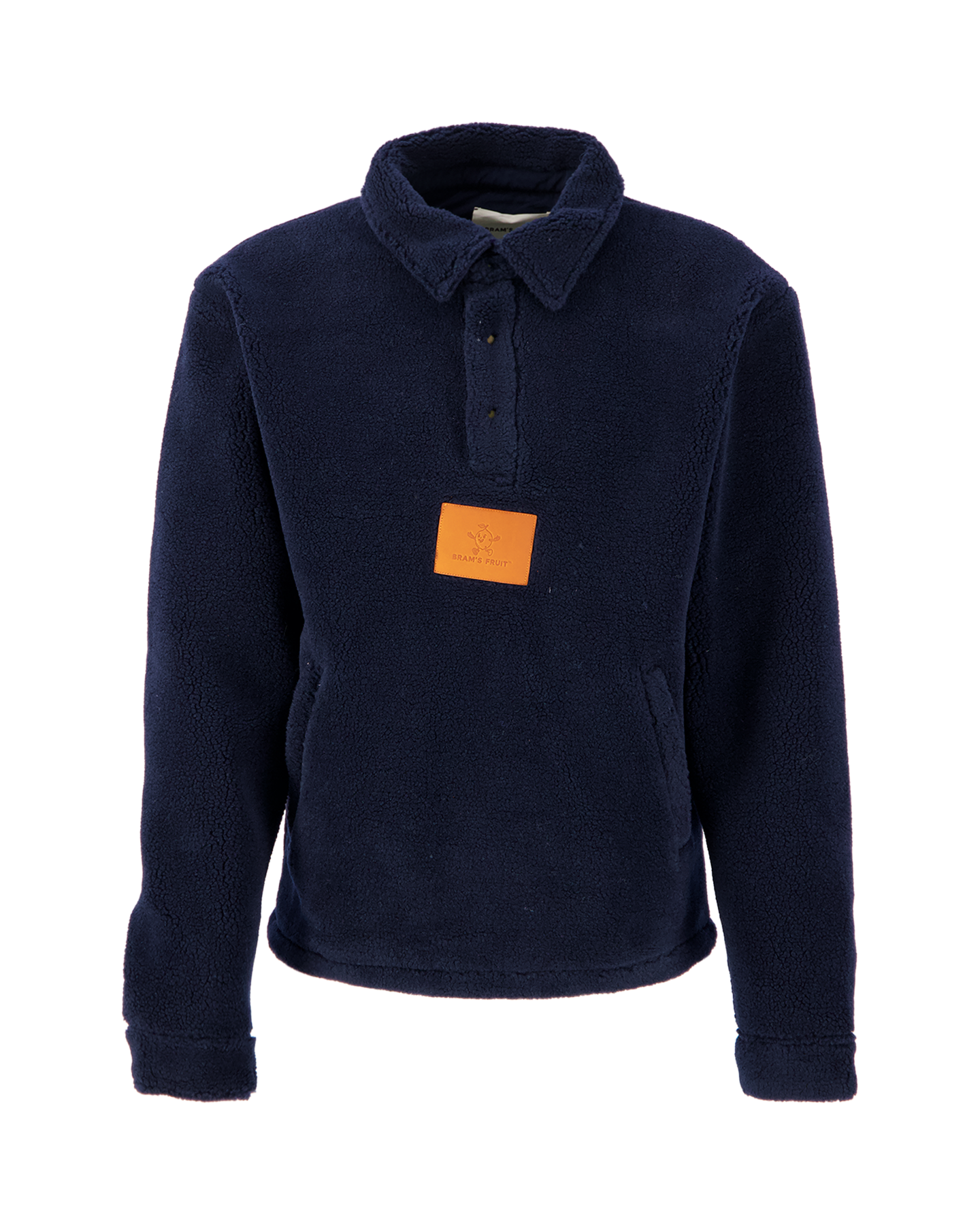 Brams Fruit Fleece Pull Over Polo BLAUW 1