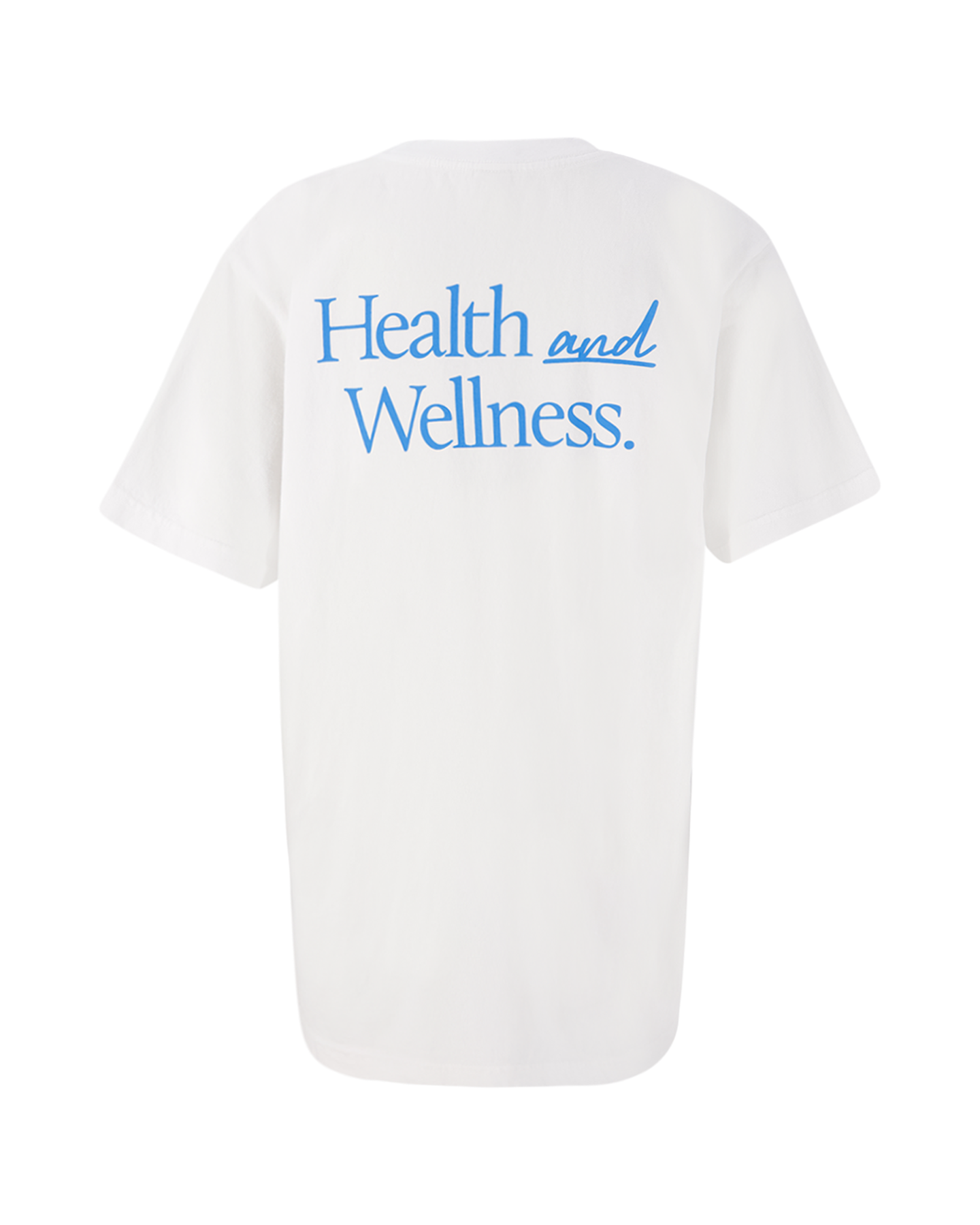 Sporty & Rich New Health & Wellness T-Shirt White/Malibu Blue WIT 1