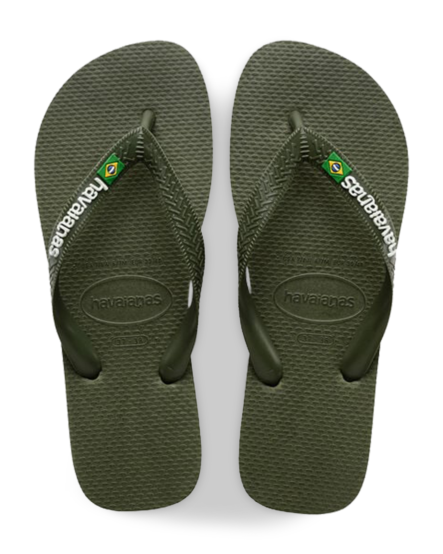 Havaianas Brasil Logo DONKERGROEN 2